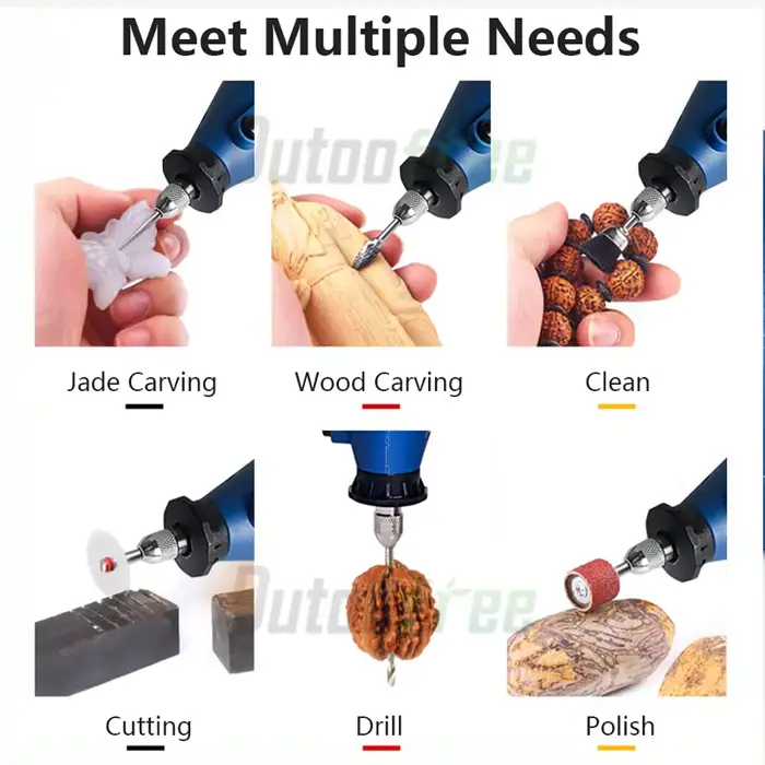 Kit d'outils rotatifs sans fil 12V, perceuse électrique à Recharge sans fil 80W, bricolage pour bois et métal, perceuse électrique 4 vitesses 0-20000r/min