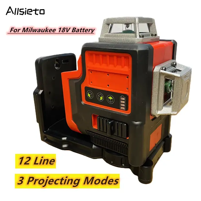 Niveau Laser 12 lignes auto-nivelant horizontal et Vertical 3 côtés * 360 degrés outils extérieurs verticaux pour