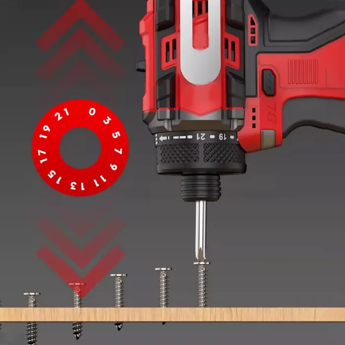 Perceuse électrique sans fil 18V 80N.m