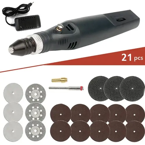 Mini ensemble d'outils rotatifs électriques avec 21/275/361 pièces