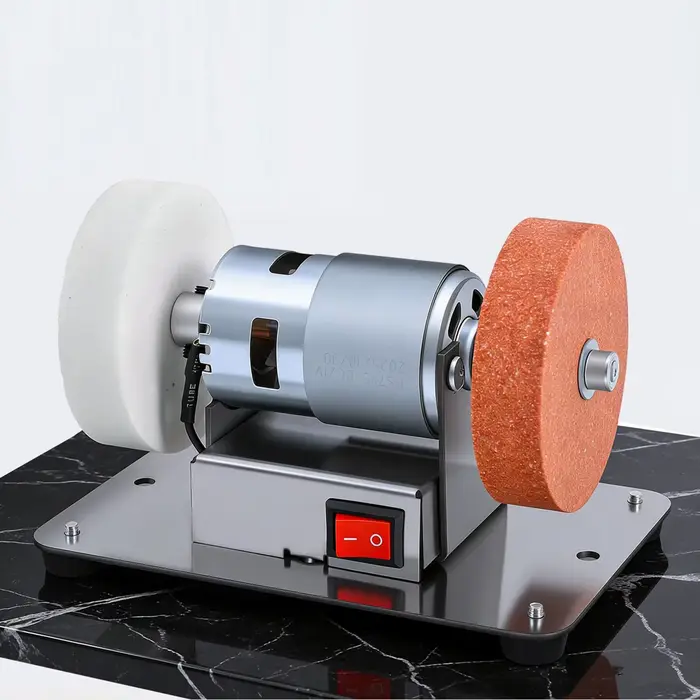 Mini-meuleuse de table durable en métal, ponceuse électrique à vitesse variable, machine de meulage 