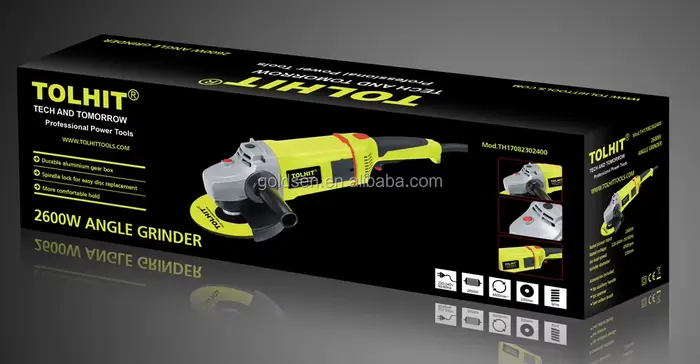 Meuleuse d'angle sans fil électrique 230V/120V 2350W 230mm (9 po) 6300 tr/min avec moteur à balais pour découpe de métal