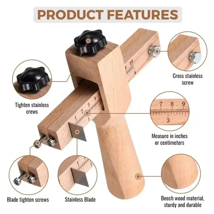 Outils de coupe en bois pour ceinture de bricolage