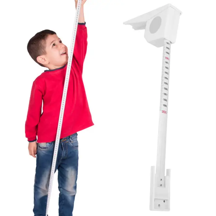 Outil de mesure 2 mètres de hauteur compteur de stature ruban à mesurer rétractable règle