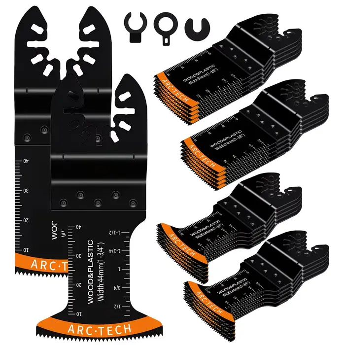 Lames de scie oscillante en acier à haute teneur en carbone, lames multi-outils bimétalliques à bord