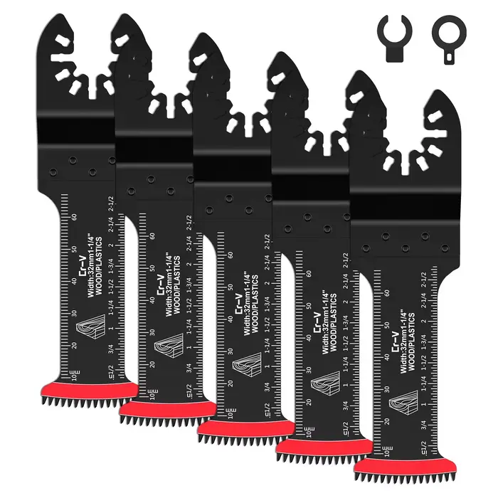 Ensemble de 5 lames de scie oscillante professionnelles universelles pour outils multifonctions
