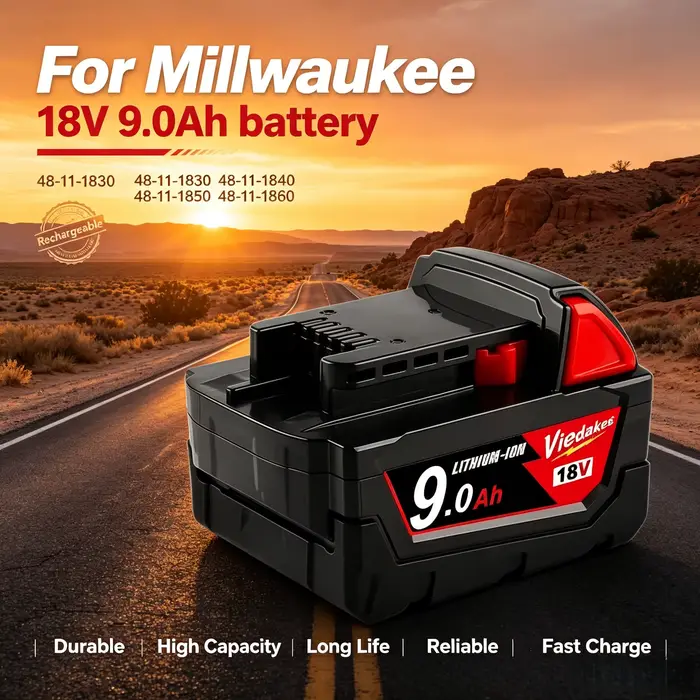 Nouvelle batterie pour outil électrique 18V 5.0/6.0/9.0Ah