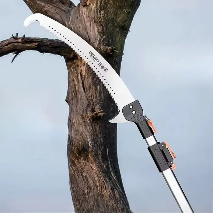Delixi scie à branches hautes multifonctionnelle longue pôle télescopique taille scies à haute altitude outils de réparation professionnels de jardin