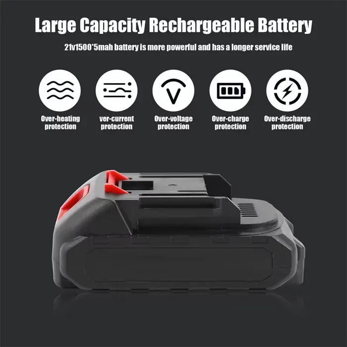 Mini tronçonneuse tronçonneuse sans fil 6 pouces, 18 V avec 0-130 ° Déflecteur de protection rotatif