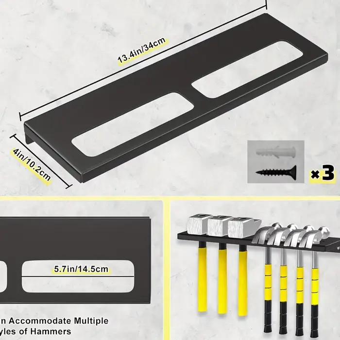 Organisateur d'outils en métal, support mural pour le rangement des tournevis, des pinces, des marte