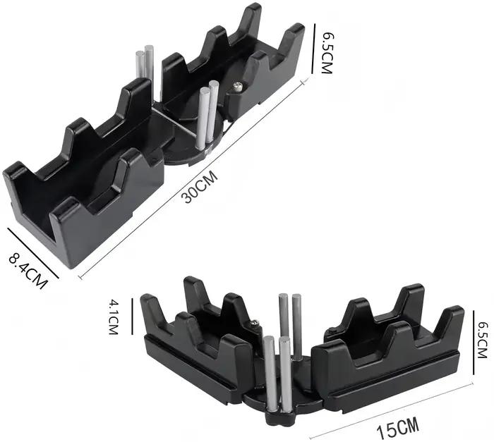 Outil de mesure et de coupe d'angles 2-en-1 – Mesurez et coupez les angles d'onglets