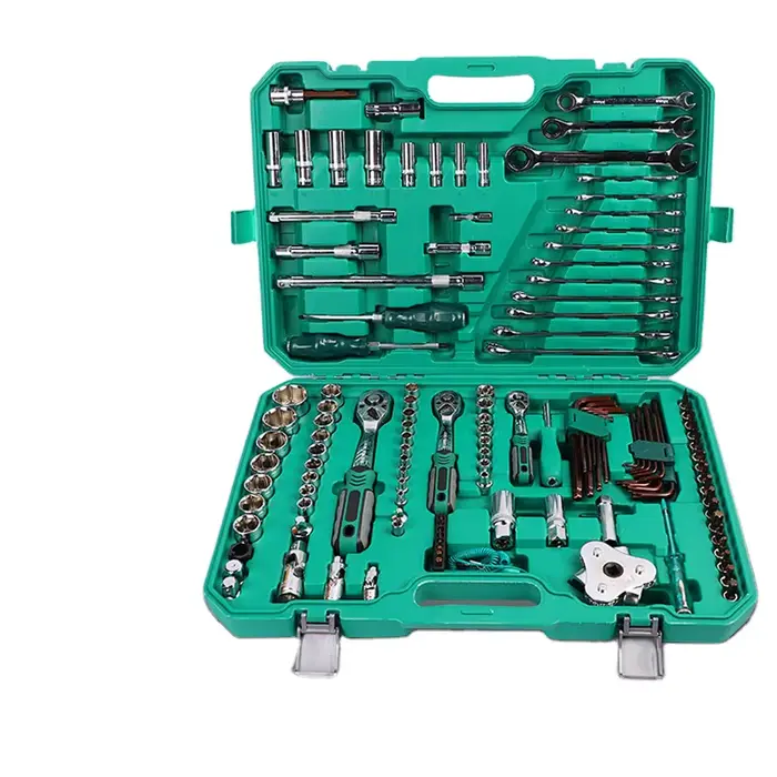 Ensemble d'outils en acier au carbone de 216 pièces, design type valise