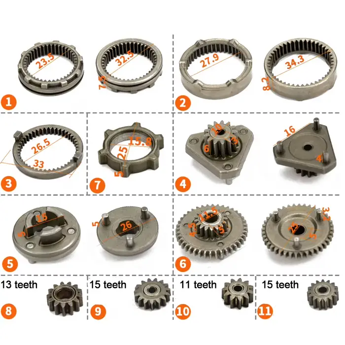 Perceuse électrique, moteur à courant continu, ensemble d'engrenages de perceuse électrique au Lithi