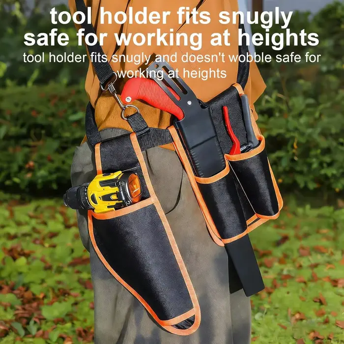 Sac de ceinture pour cisailles électriques de jardin avec compartiment de rangement pour batterie