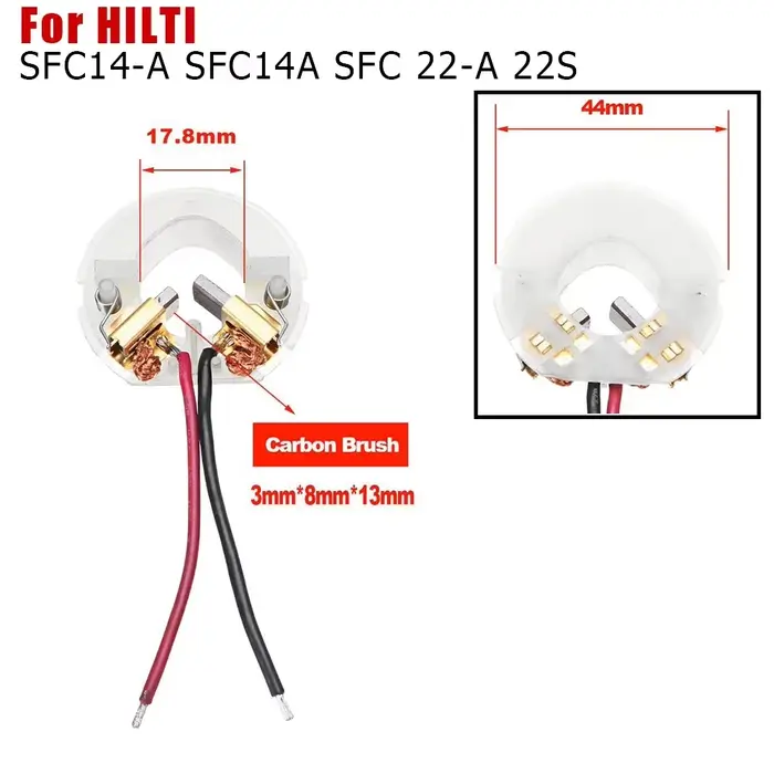 Porte-brosse en carbone pour moteur HILTI série SFC14-A 14A SFC 22-A 22A