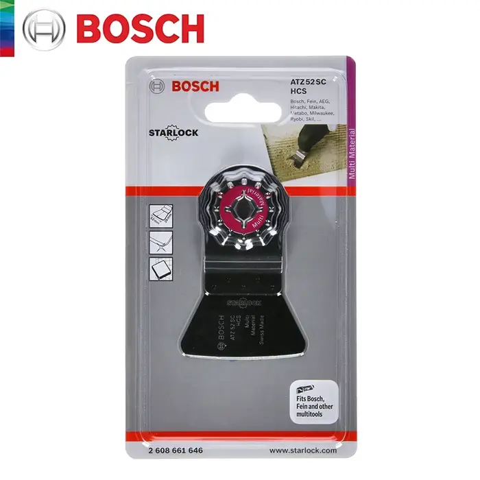 Bosch Starlock grattoir professionnel lames de scie oscillantes ATZ 52 SC résidus durcis lame
