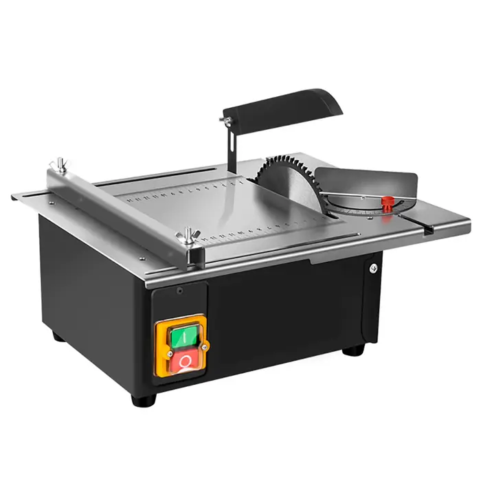 Scie de Table Améliorée en Acier Inoxydable, 2500W, 340x280mm, avec Règle d'Angle, Support Réglable,