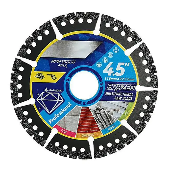Lames de coupe multi-matériaux, coupe à sec, carrelage métallique, pierre, meuleuse d'angle en plast