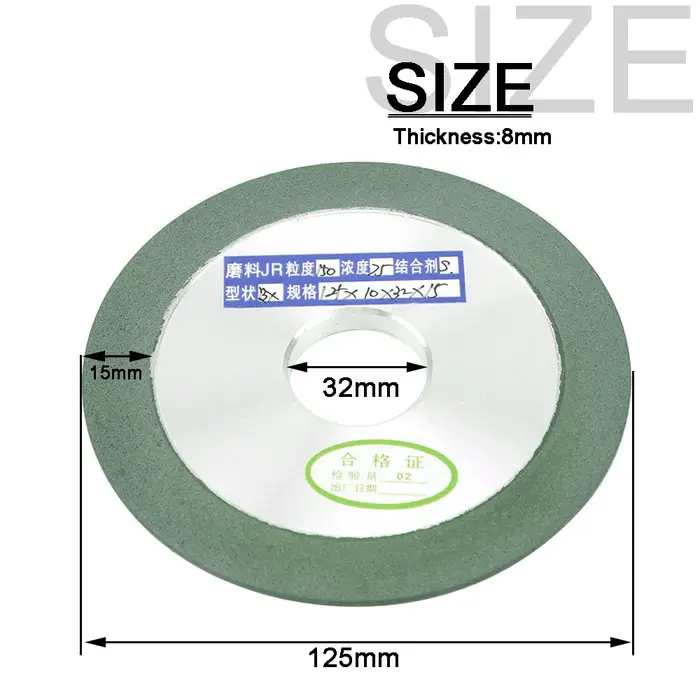 Disque de coupe circulaire en diamant biseauté simple