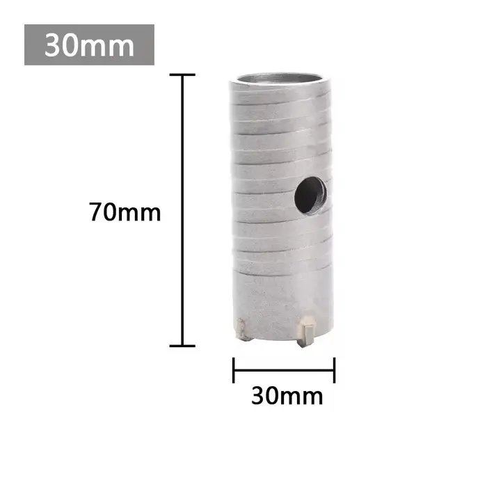 Scie cloche pour mur en béton SDS-Plus, marteau perforateur avec outil de coupe à arbre circulaire, 