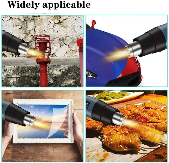 Nouveau pistolet à air chaud 2500W, pistolet thermique électrique avancé à température variable, pis