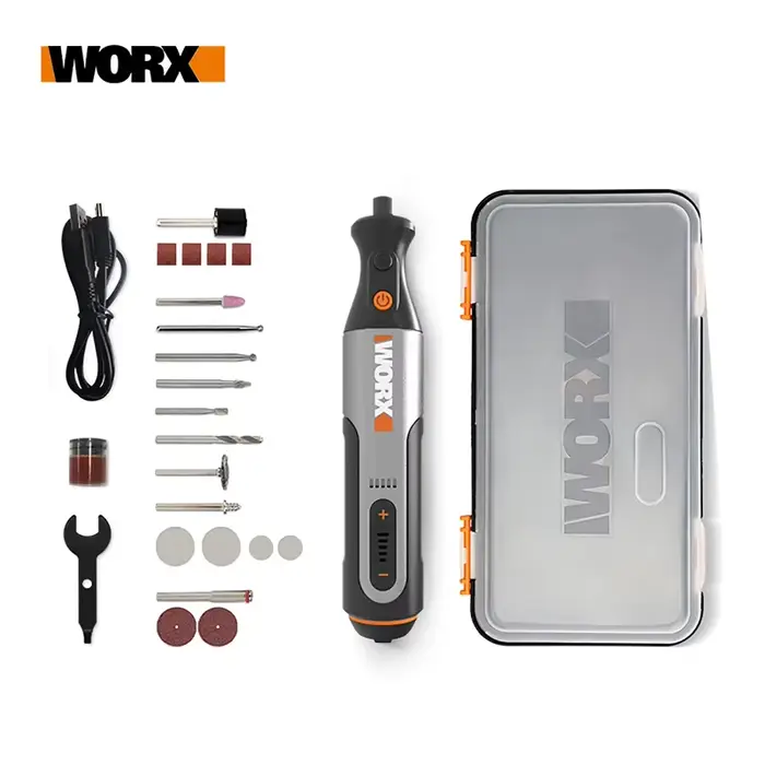 Worx-Mini outil de gravure sans fil, chargeur USB lointain 4V/8V, WX106, WX750, meulage, polissage, 