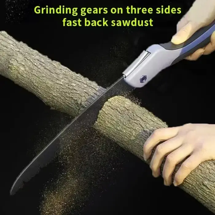 Scie à main pliante multifonctionnelle pour l'extérieur, scie à bois pliable portable pour l'élagage de jardin, outils de jardinage, arbre