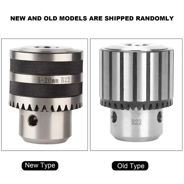 Mandrin de perçage robuste B22 de 5 à 20mm, avec clé pour le travail des métaux, tour CNC, perceuse d'établi, mandrin de perçage de 5 à 20mm, Type clé