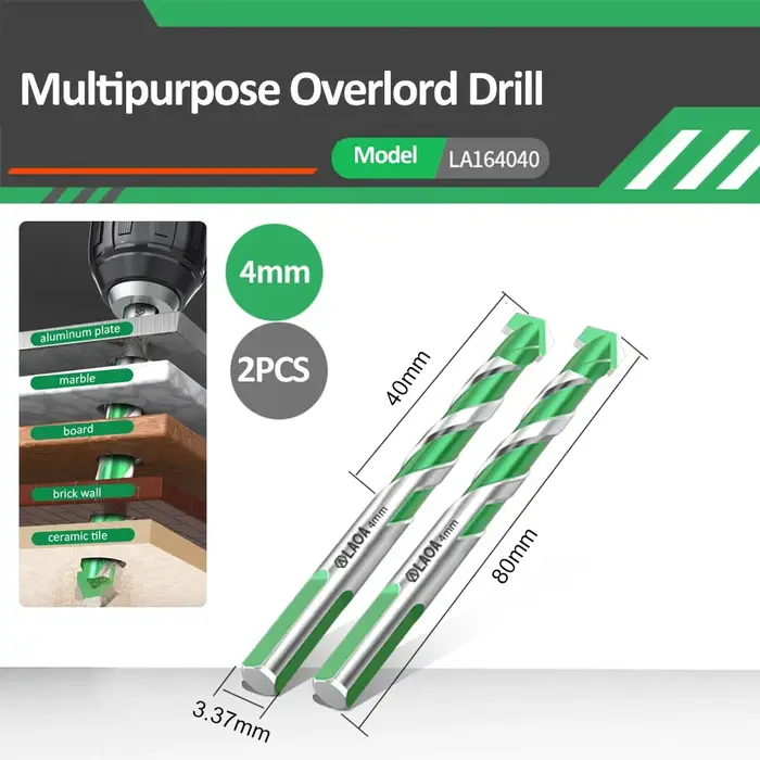 LAOA foret forets multifonctionnels 3-12MM alliage Super dur torsion Overlord