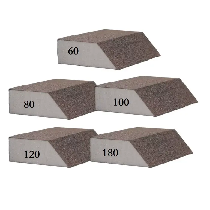 Blocs d'éponge de ponçage 60-240 grains