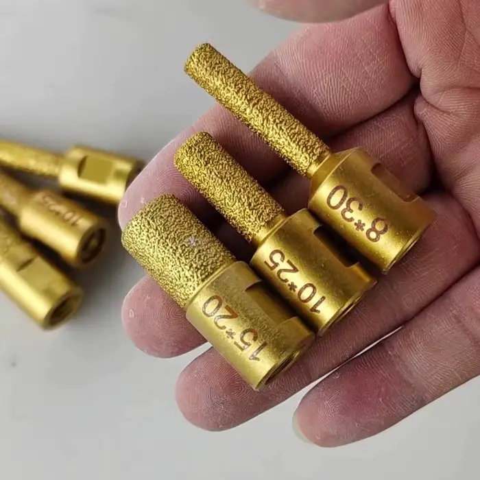 Tête de meulage diamantée brasée sous vide 6/10/15 mm pour carrelage céramique