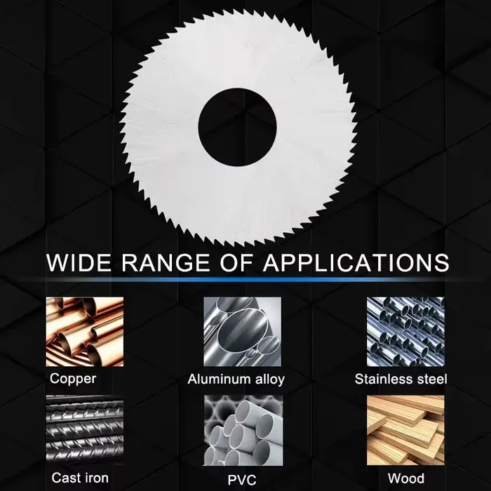 Lame de Scie Circulaire en Acier HSS pour Fraisage CNC