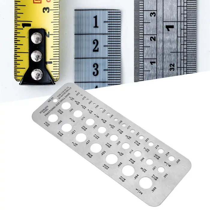 Jauge de forage de 29 tailles, index de 29 tailles Jauge de forage en acier inoxydable Jauge de diam