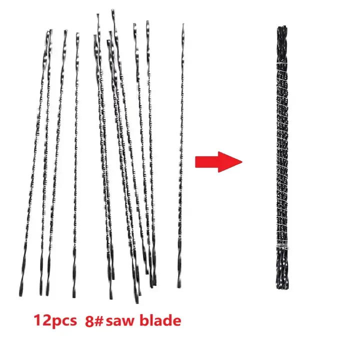 Lot de 12 lames de scie à fil diamanté pour la découpe de bijoux et de métaux