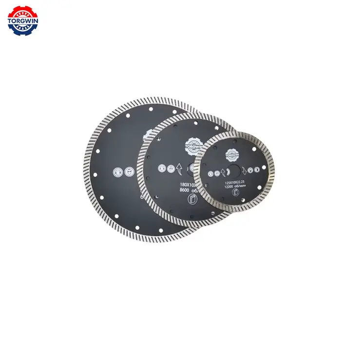 Lame de scie diamantée 125-230mm, disque de coupe à sec, disque de lame de coupe circulaire pour mar