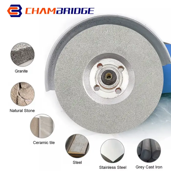 Disque de meulage 5 "125mm, haute qualité, avec revêtement en diamant, pour meuleuse d'angle,disque 