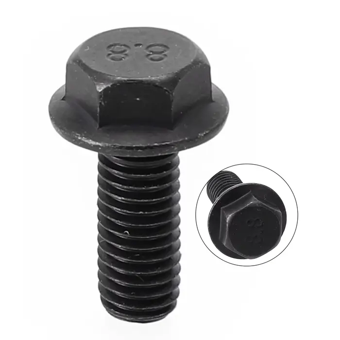 Boulon de lame de scie en métal M8 X 20mm, filetage gauche, bride à tête hexagonale pour Machine-outil de coupe, boulon de vis de lame de scie à onglet 1 pièce ﻿