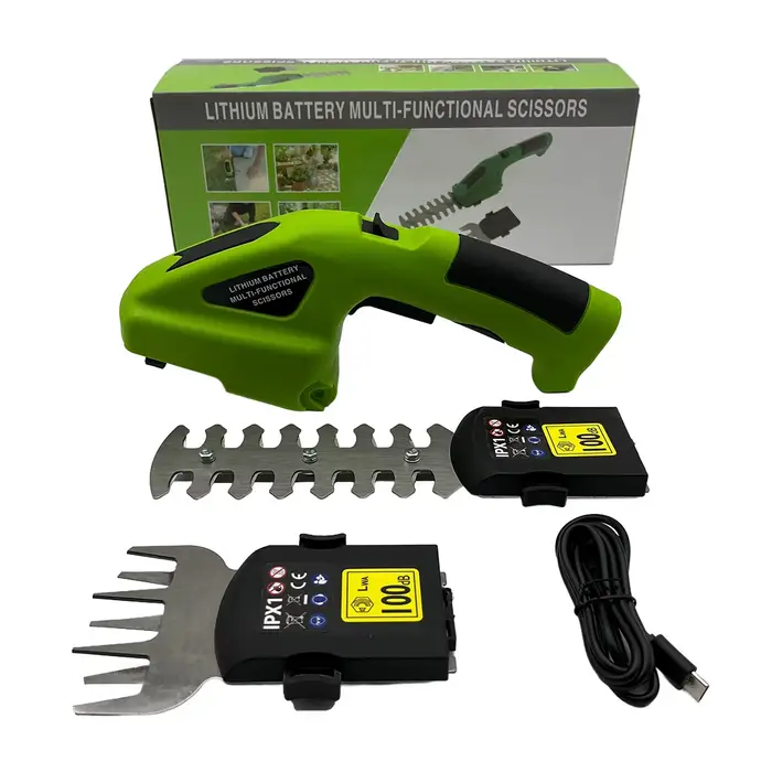 Taille-haie électrique sans fil 2 en 1, Rechargeable, portable, pour pelouse domestique, désherbage,