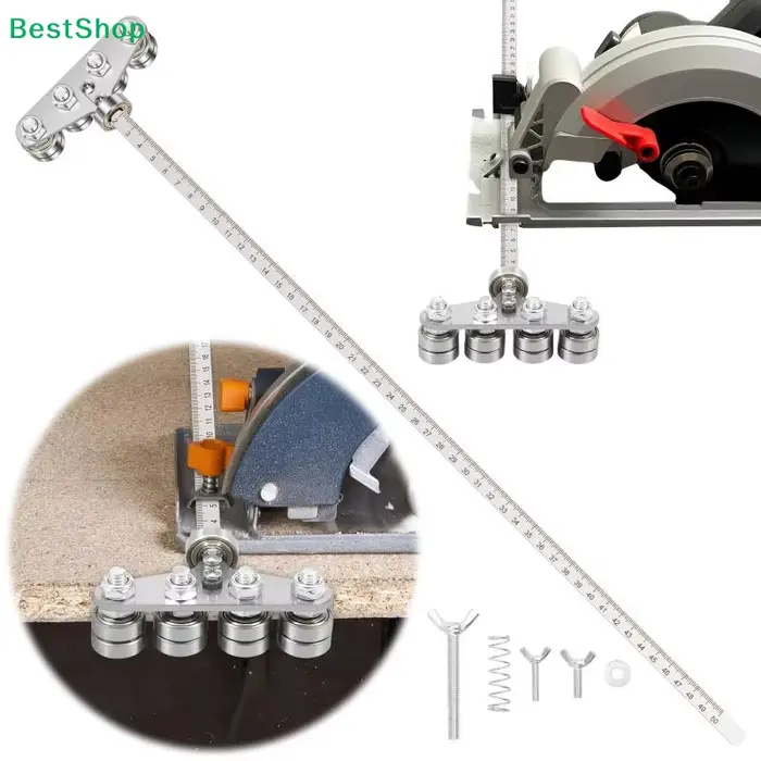 ♣ Guide de coupe circulaire avec roulement à billes