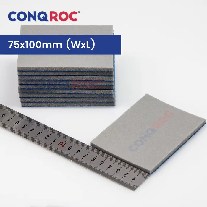 10 pièces 75x100x5mm éponges de ponçage carbure de silicium blocs