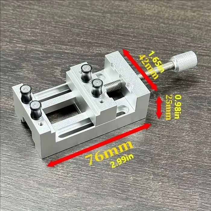 Mini étau de presse à percer 1 pièce avec mâchoires souples en caoutchouc