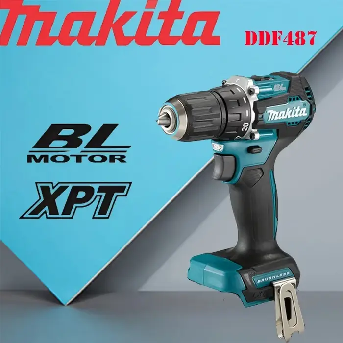 Makita Original DDF487 perceuse à percussion sans fil 18 V tournevis à percussion électrique sans br