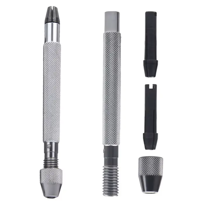 DB.6892 3 en 1 acier inoxydable robuste tournevis pivotant perceuse broche étau montre couronne Tube mandrin outils pour horlogers