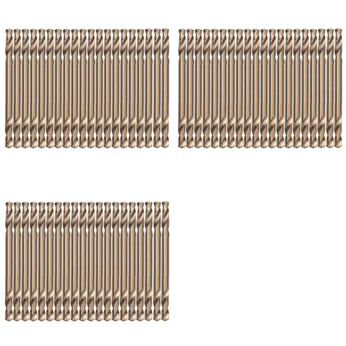 Forets au Cobalt RALCA-3.2Mm (60 pièces), jeu de forets hélicoïdaux à double extrémité en acier rapi