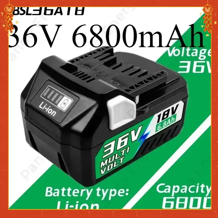 Batterie multi-volt haute puissance pour outils HiKOKI BSL36A18 BSL36B18 Hitachi Metabo HPT 18V 36V