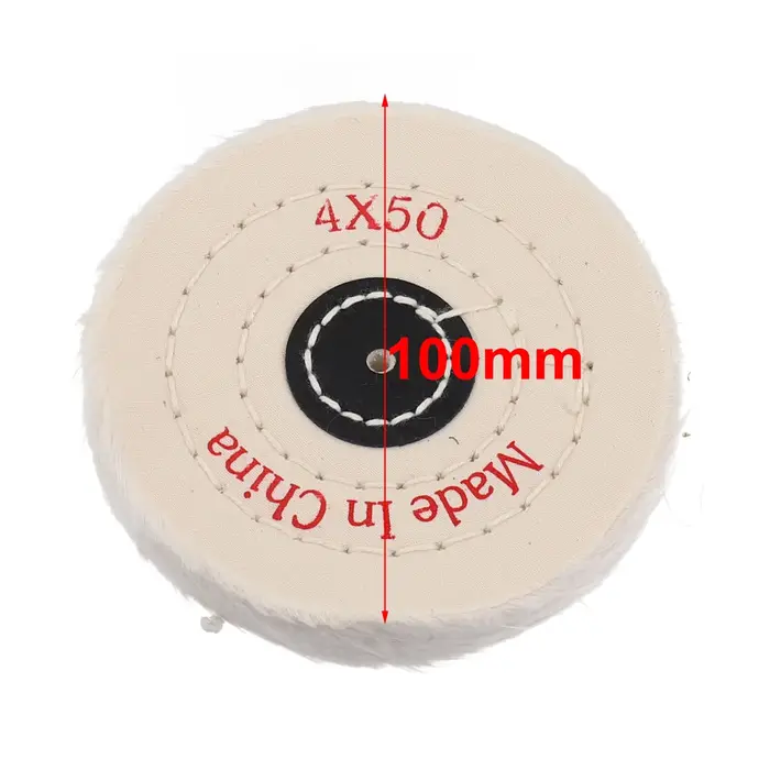 Roue de polissage de tissu de charpie de coton pour le ponçage des outils de roue de polissage de mi