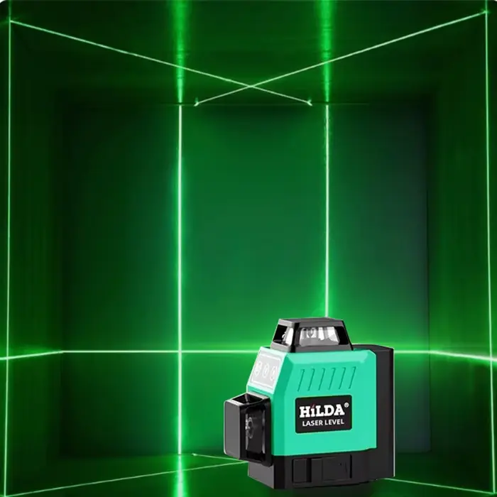 Le niveau laser mini 12 lignes 3D Auto-nivelant la ligne portative verte puissante superbe de faisce