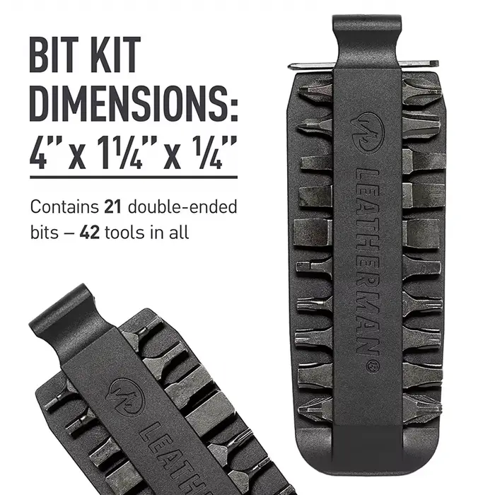 LEATHERMAN-Kit d'embouts de tournevis à double extrémité, un jeu, multi-outils, 11/21, 931014, 10, 931027/931028