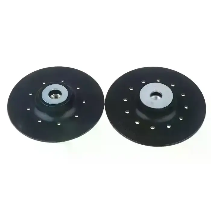Disque de ponçage, tampon de support, fixation pour meuleuse d'angle, accessoires d'outils électriques, plateau en papier en acier dédié, 1 pièce