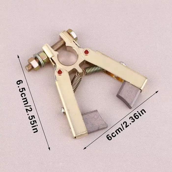 Support de balais de charbon en cuivre pour outil électrique, type ciseaux à double pied, diamètre d